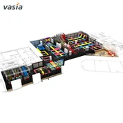 „Ninja Warrior“ suaugusiųjų kliūčių ruožo batuto parkas