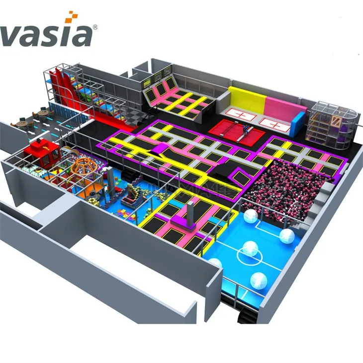 Indoor Large Trampoline Park Equipment